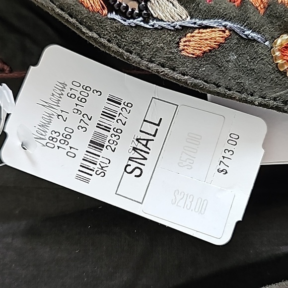 ANTIK BATIK GREEN GOAT LEATHER BLOUSE - Picture 4 of 11